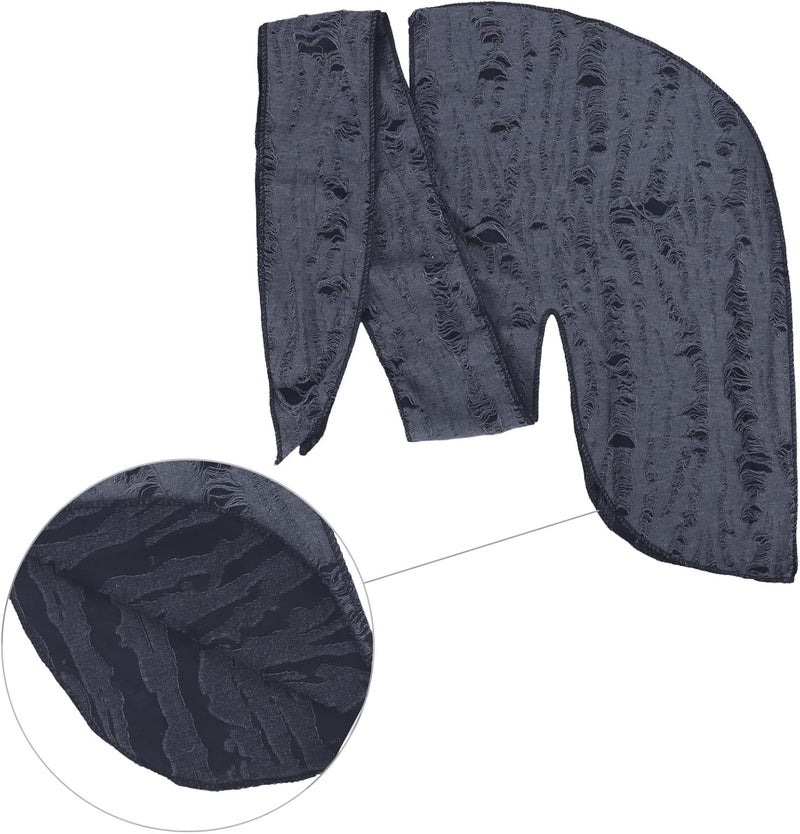 NICEYST Broken Hip Hop Do Rag Skull Cap Bandana Hat Du Rags Pirate Wave Durag Cooling Motorcycle Cycling Cap for Men Women - Image 5